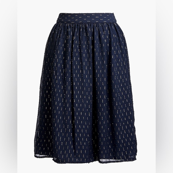 J. Crew Dresses & Skirts - J.Crew Gold thread midi skirt size 0